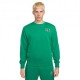 Nike Felpa Girocollo Logo Back Verde Uomo