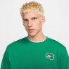 Nike Felpa Girocollo Logo Back Verde Uomo