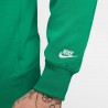 Nike Felpa Girocollo Logo Back Verde Uomo