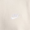 Nike Felpa Girocollo Logo Piccolo Beige Uomo