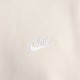 Nike Felpa Girocollo Logo Piccolo Beige Uomo