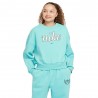 Nike Felpa Girocollo Azzurro Bambina