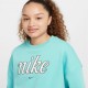 Nike Felpa Girocollo Azzurro Bambina