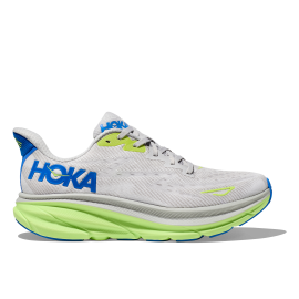 Hoka Clifton 9 Verde Grigio Blu - Scarpe Running Uomo