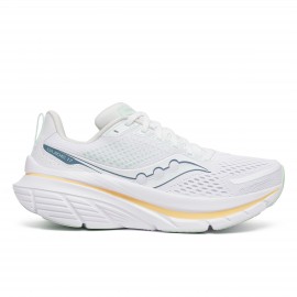 Saucony Guide 17 Bianco Verde Acqua - Scarpe Running Donna