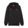 Puma Felpa Calcio Ac Milan Full Zip Nero Rosso Uomo