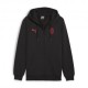 Puma Felpa Calcio Ac Milan Full Zip Nero Rosso Uomo