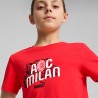 Puma Maglia Calcio Ac Milan Culture Rosso Nero Bambino