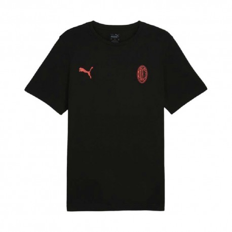 Puma Maglia Calcio Ac Milan Ess Nero Rosso Uomo