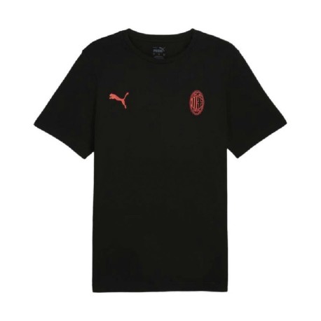 Puma Maglia Calcio Ac Milan Ess Nero Rosso Uomo