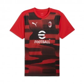 Puma Maglia Calcio Ac Milan Prematch Rosso Nero Uomo