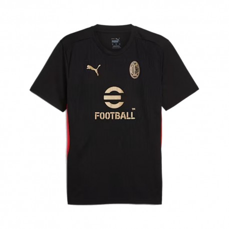 Puma Maglia Calcio Ac Milan Training Nero Rosso Uomo