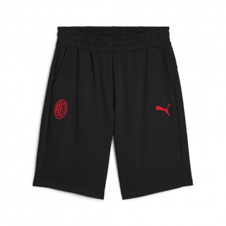 Puma Pantaloncini Calcio Ac Milan Ess Nero Rosso Uomo