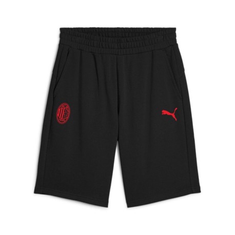 Puma Pantaloncini Calcio Ac Milan Ess Nero Rosso Uomo