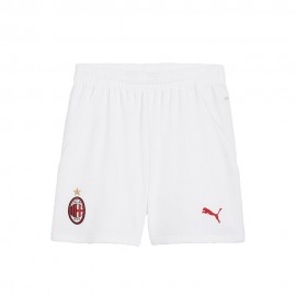 Puma Pantaloncini Calcio Ac Milan Home 24 25 Bianco Bambino