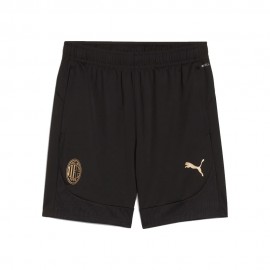 Puma Pantaloncini Calcio Ac Milan Training Nero Oro Uomo