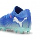 Puma Future 7 Match Fg Ag Azzurro Verde - Scarpe Da Calcio Uomo