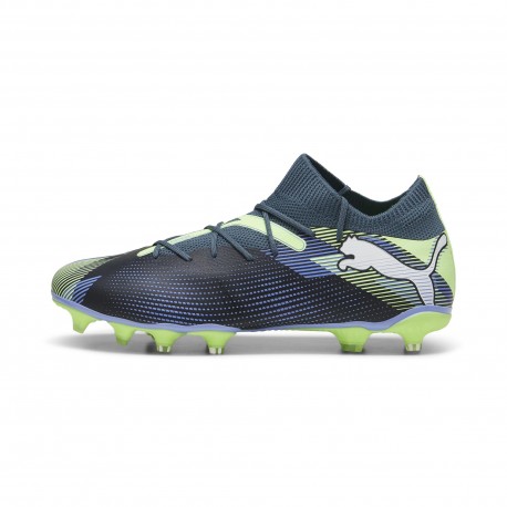 Puma Future 7 Match Mg Nero Verde - Scarpe Da Calcio Uomo