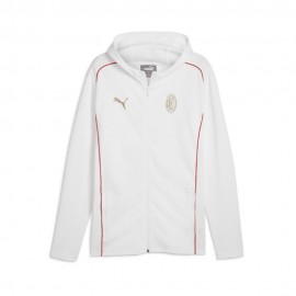 Puma Felpa Calcio Ac Milan Casual Bianco Rosso Uomo