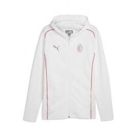 Puma Felpa Calcio Ac Milan Casual Bianco Rosso Uomo