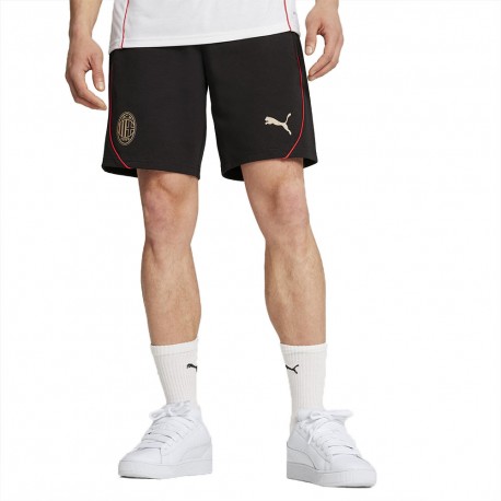 Puma Pantaloncini Calcio Ac Milan Casual Nero Rosso Uomo