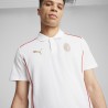 Puma Polo Calcio Ac Milan Casual Bianco Rosso Uomo