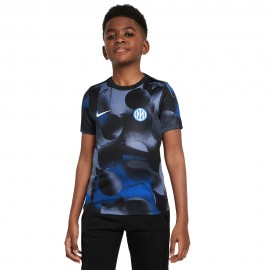 Nike Maglia Calcio Inter Prematch Nero Blu Bambino