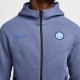 Nike Felpa Con Cappuccio Inter Tech Fleece Blu Uomo