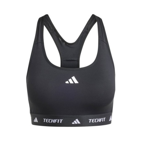 ADIDAS Reggiseno Sportivo Medium Tech Fit Nero Donna