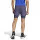 ADIDAS Shorts Sportivi Train 2 In 1 Blu Uomo