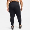 Nike Leggings Palestra Tight Train Plus One Nero Donna