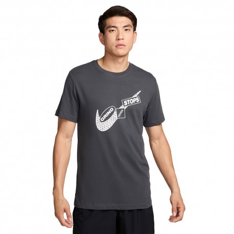 Nike Maglietta Palestra Train Dri-Fit Bianco Uomo