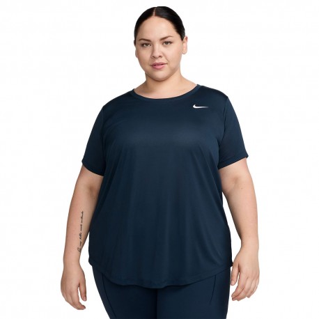 Nike Maglietta Palestra Train Plus Blu Donna