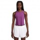 Nike Canotta Running Aeroswift Crop Hot Fucsia Nero Donna