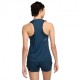 Nike Canotta Running Dri-Fit Armory Blu Navy Argento Donna