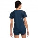 Nike Maglia Running Dri-Fit Race Blu Navy Riflettente Donna