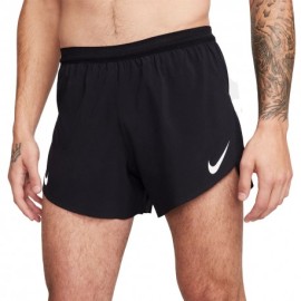 Nike Pantaloncini Running Aeroswift 4" Nero Bianco Uomo