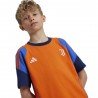 ADIDAS Maglia Calcio Juve Training Cotton Arancio Blu Bambino