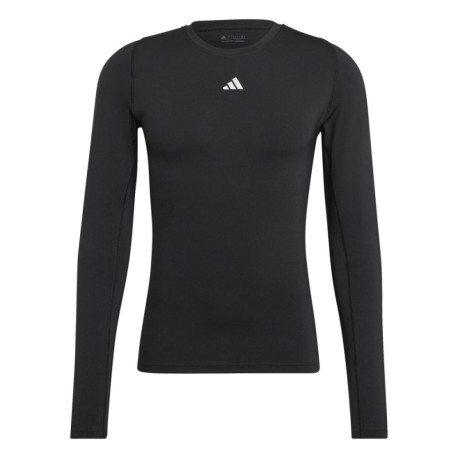 ADIDAS Maglia Termica Calcio Ml Tech Fit Compression Nero Uomo