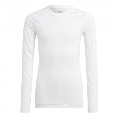 ADIDAS Maglia Termica Calcio Tech Fit Compression Bianco Bambino