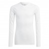 ADIDAS Maglia Termica Calcio Tech Fit Compression Bianco Bambino