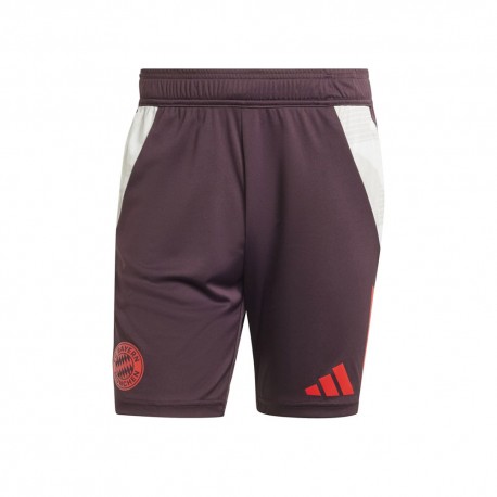 ADIDAS Pantaloncini Calcio Bayern Training Bordeaux Rosso Uomo