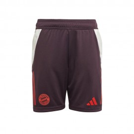 ADIDAS Pantaloncini Calcio Bayern Training Nero Rosso Bambino