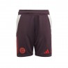 ADIDAS Pantaloncini Calcio Bayern Training Nero Rosso Bambino