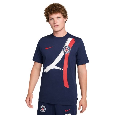 Nike Maglia Calcio Psg Iconic Aw Navy Bianco Uomo