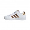 ADIDAS Grand Court 2.0 El K Ps Bianco Oro - Sneakers Bambina