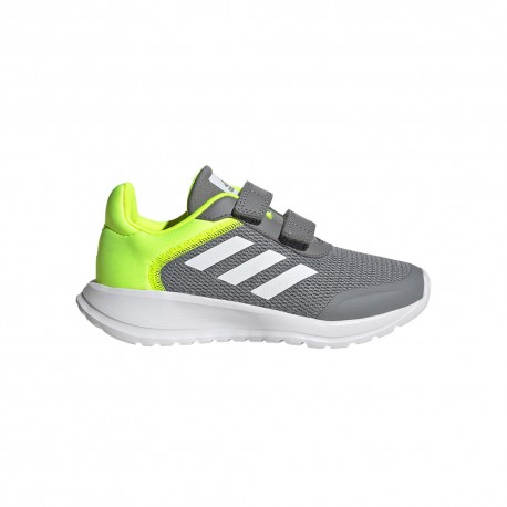 ADIDAS Tensaur Run 2.0 Cf K Ps Grigio Bianco Verde - Scarpe Ginnastica Bambino