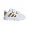 ADIDAS Grand Court 2.0 C F I Td Bianco Oro - Sneakers Bambina