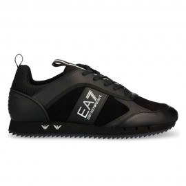 Ea7 Nero&Bianco Suede Nero Nero - Sneakers Uomo