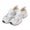 New Balance 530 Mesh Gs Bianco Argento - Sneakers Bambina